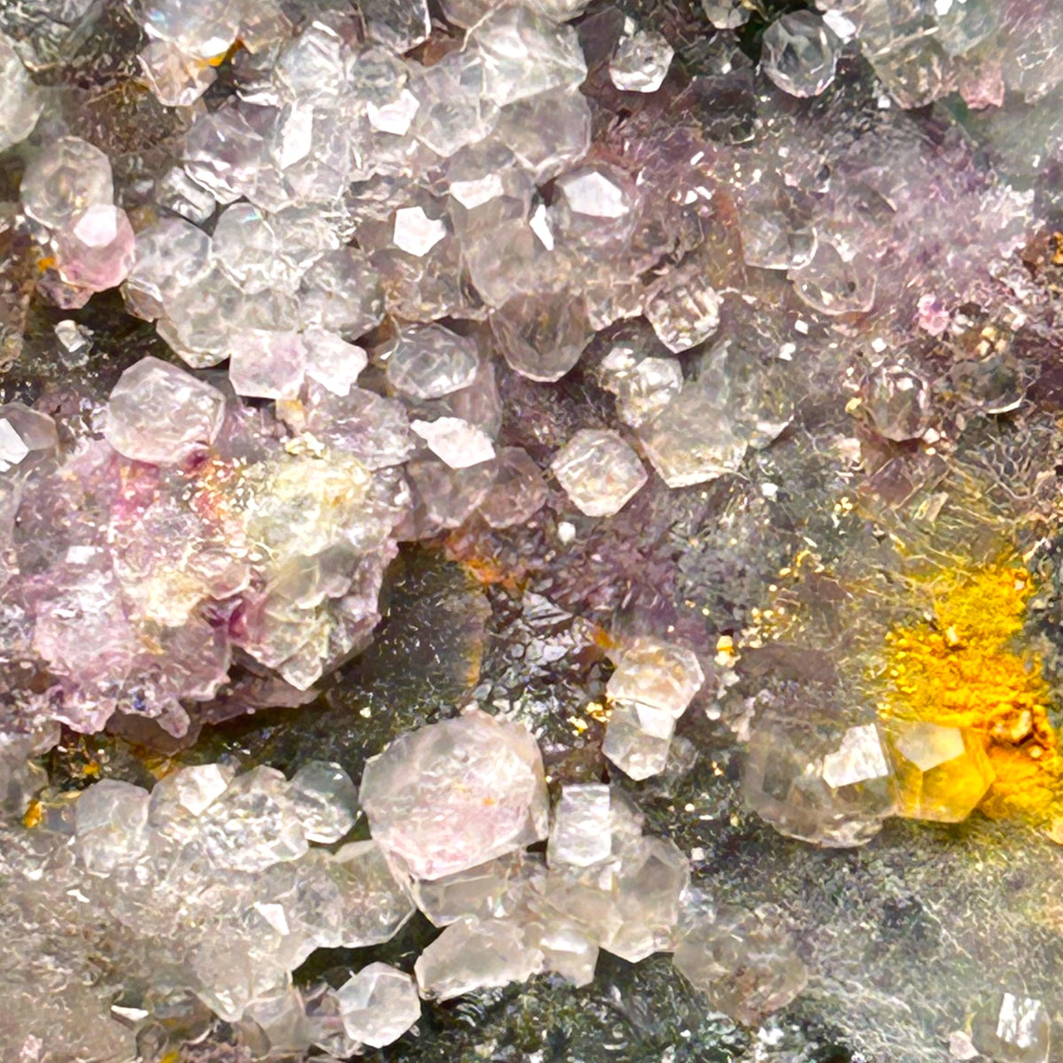 Fluorite, Calcite - Okorusu Mine, Namibia