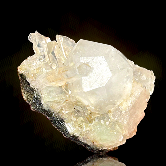 XXL Analcim, Prehnit, Tafelquarz - Tafelkop, Namibia
