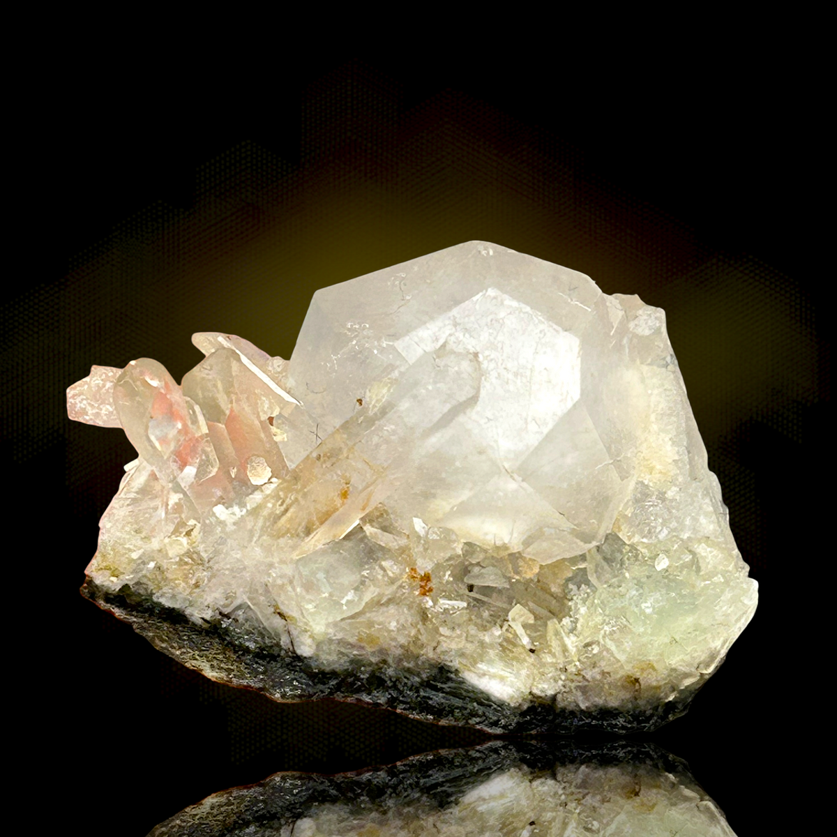 XXL Analcime, Prehnite, tabular Quartz - Tafelkop, Namibia