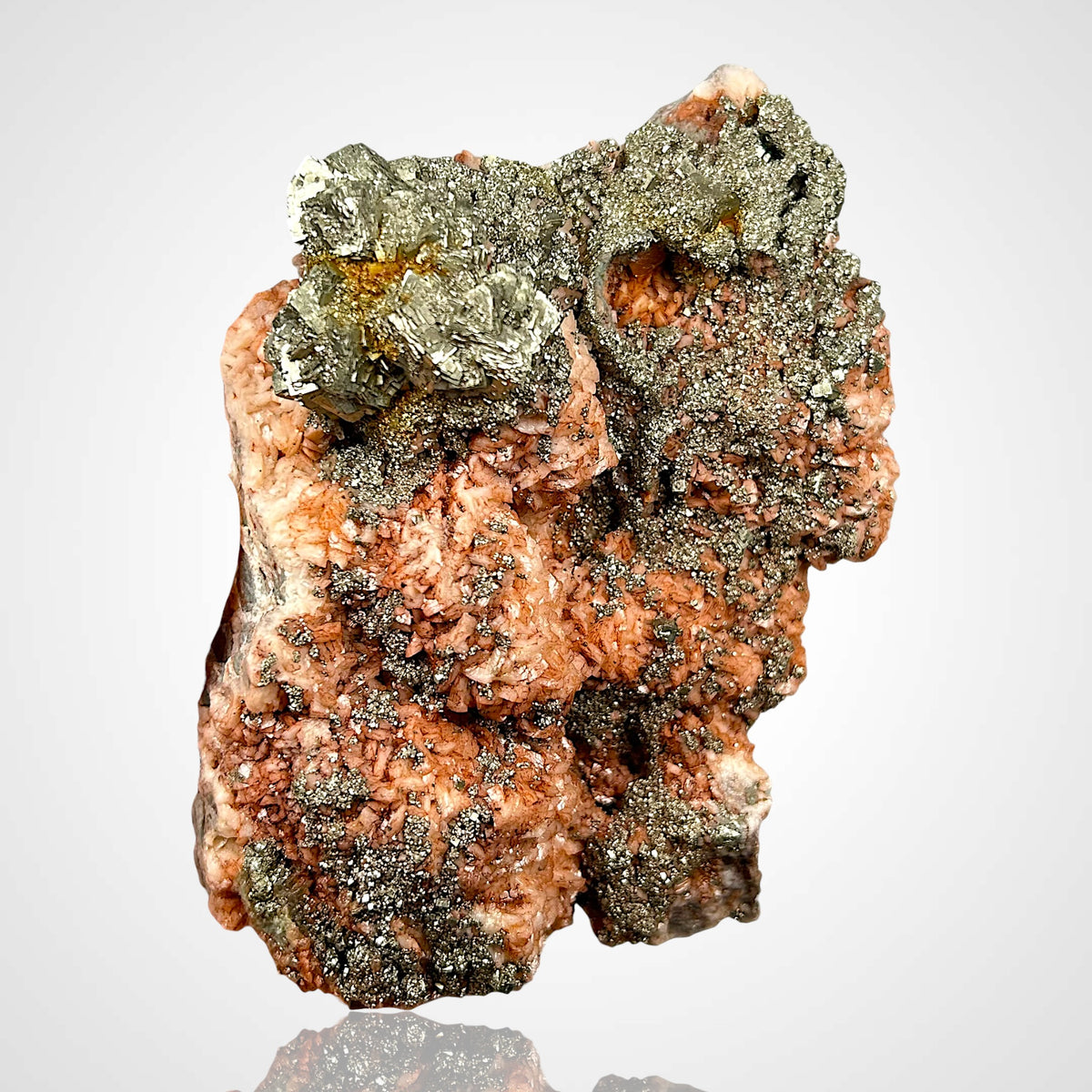 Pyrite, Dolomite - Schlema, Ore Mountains, Germany