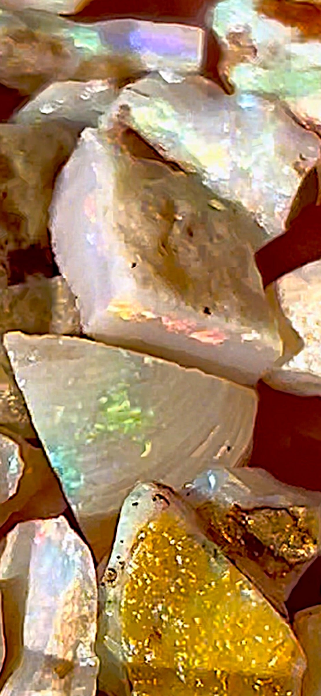 70 ct fossil opals - Coober Pedy, Australia