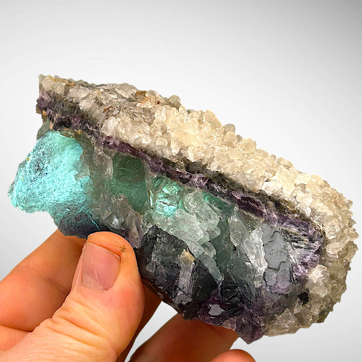 Alpine Fluorite, Calcite - Weisseck, Lungau, Austria