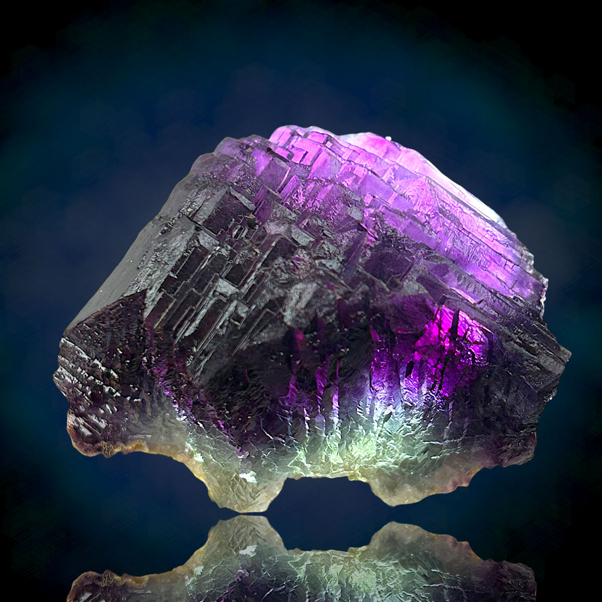 Alpine Fluorite - Summitcleft, Weisseck, Austria