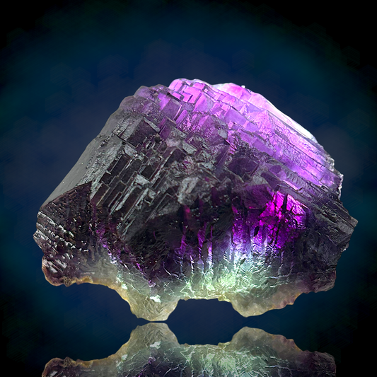 Alpine Fluorite - Summitcleft, Weisseck, Austria