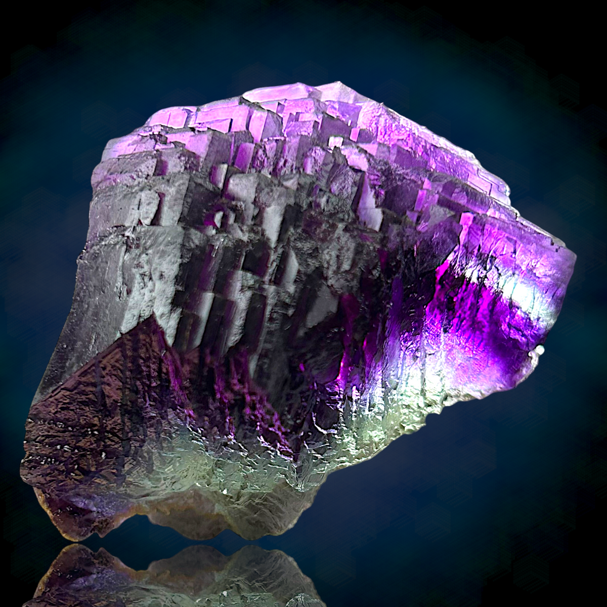 Alpine Fluorite - Summitcleft, Weisseck, Austria