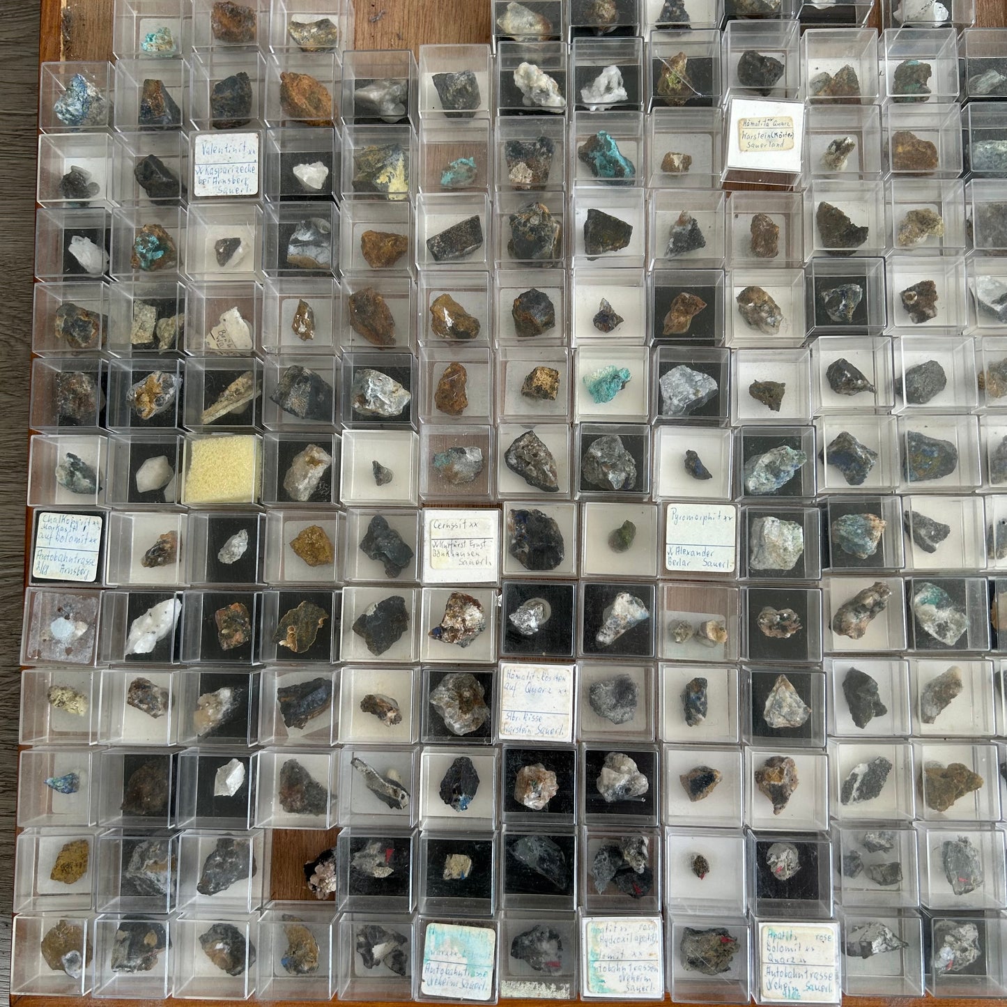 Micromount-Sammlung „Sauerland-Raritäten“ 350 Stück