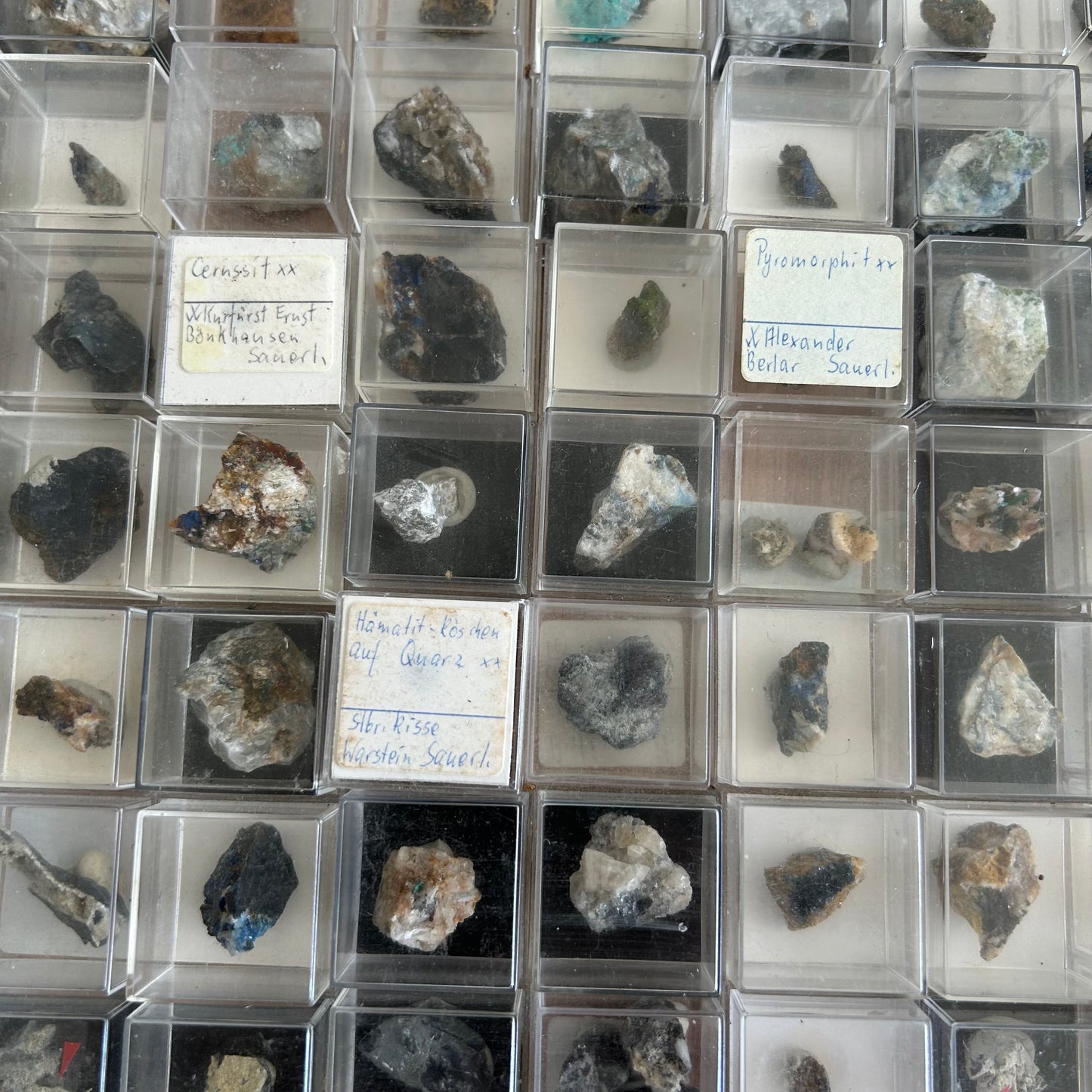 Micromount-Sammlung „Sauerland-Raritäten“ 350 Stück