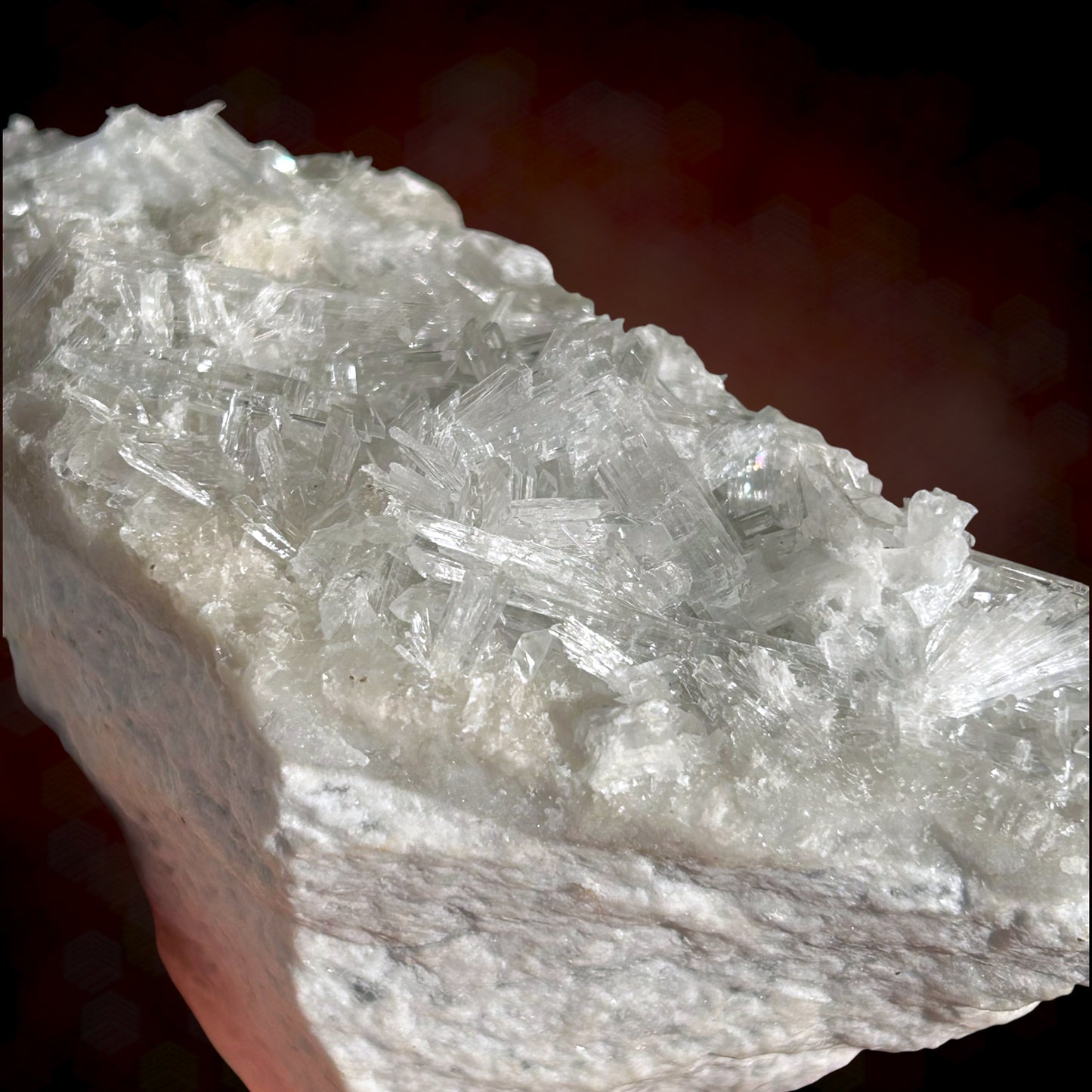 Hydroboracite on Anhydrite - Kohnstein Quarry, Thuringia