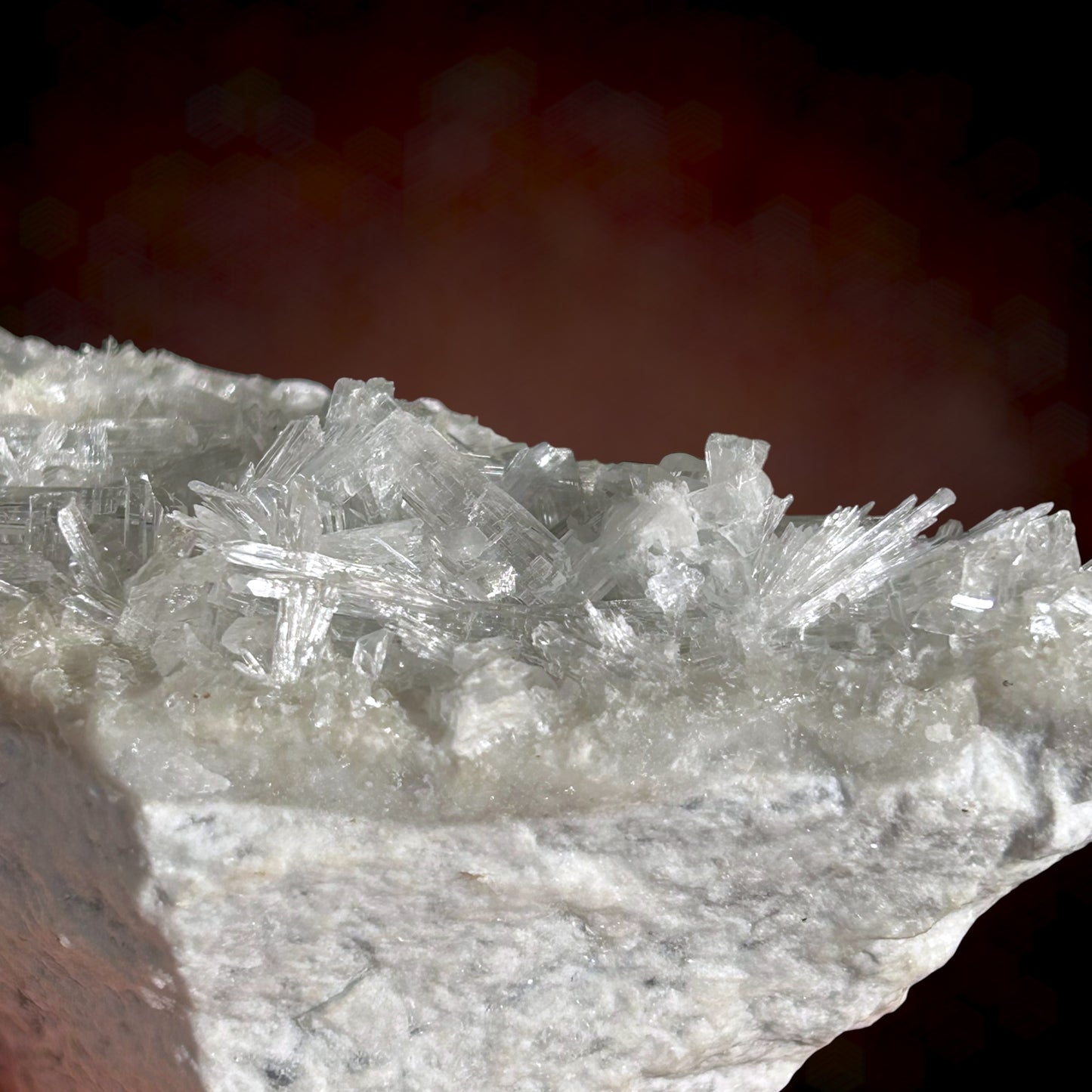 Hydroboracite on Anhydrite - Kohnstein Quarry, Thuringia