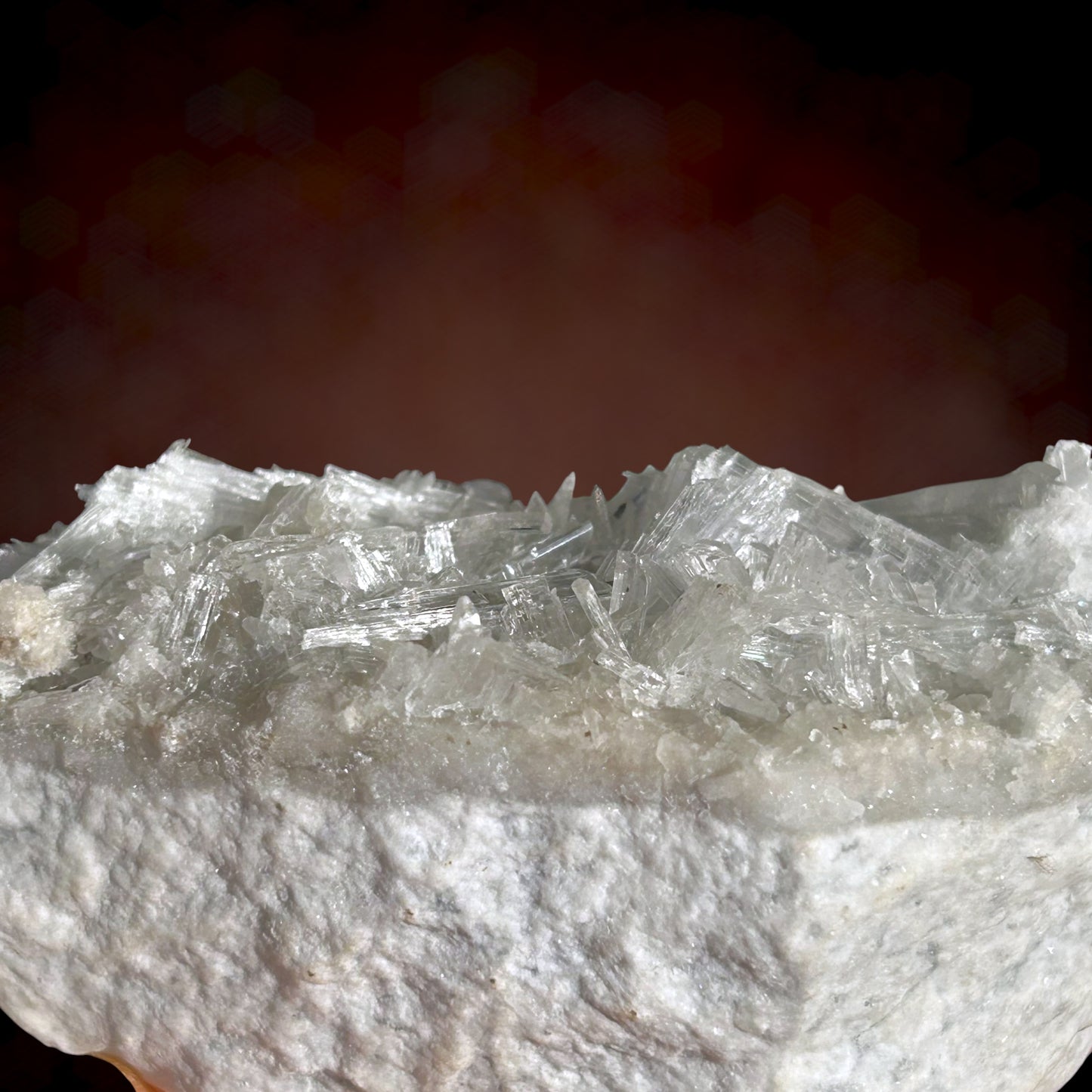 Hydroboracite on Anhydrite - Kohnstein Quarry, Thuringia