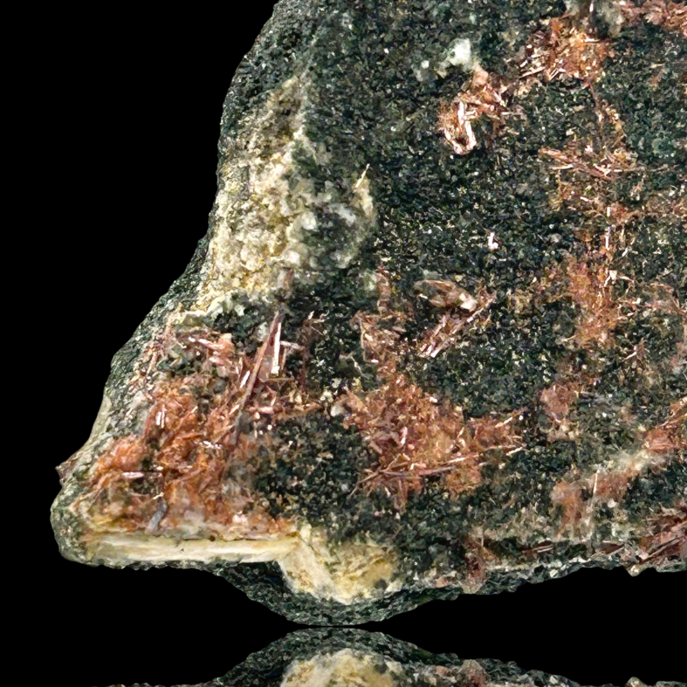Sagenite (Rutile) on Microcline - Rauris, Austria