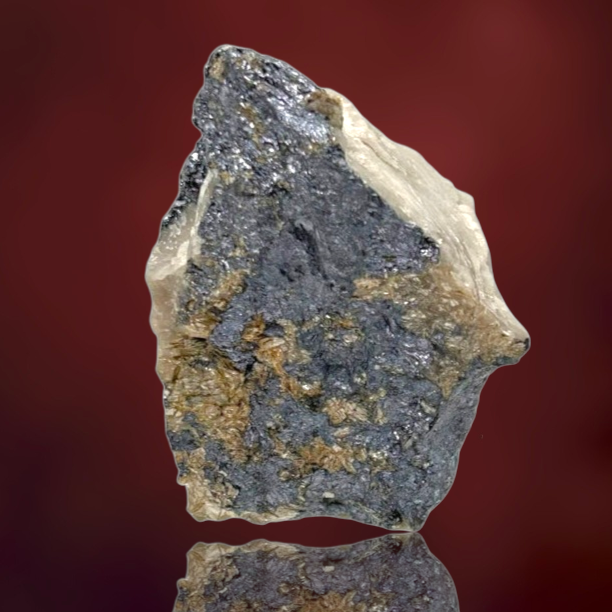 Molybdenite on Quartz - Vogtland, Germany