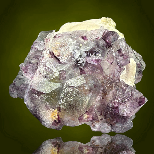 Fluorite & Microcline pseudomorph - Erongo, Namibia