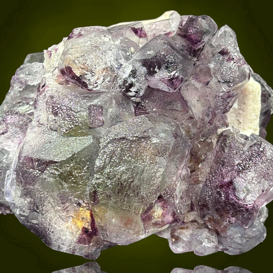 Fluorite & Microcline pseudomorph - Erongo, Namibia