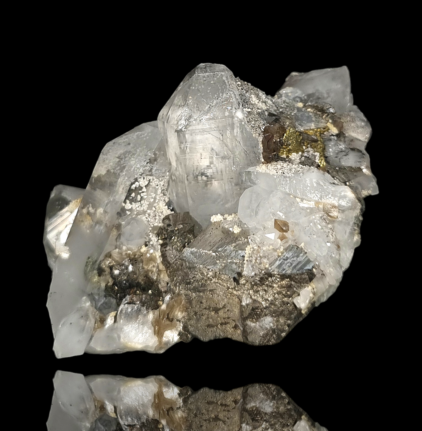 Arsenopyrit/e, Quarz/Quartz, Scheelit/e, Stannit/e - Yaogangxian, China