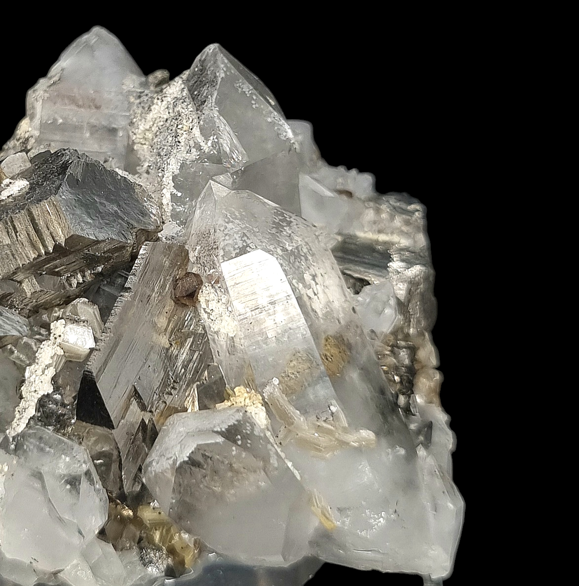 Arsenopyrit/e, Quarz/Quartz, Scheelit/e, Stannit/e - Yaogangxian, China