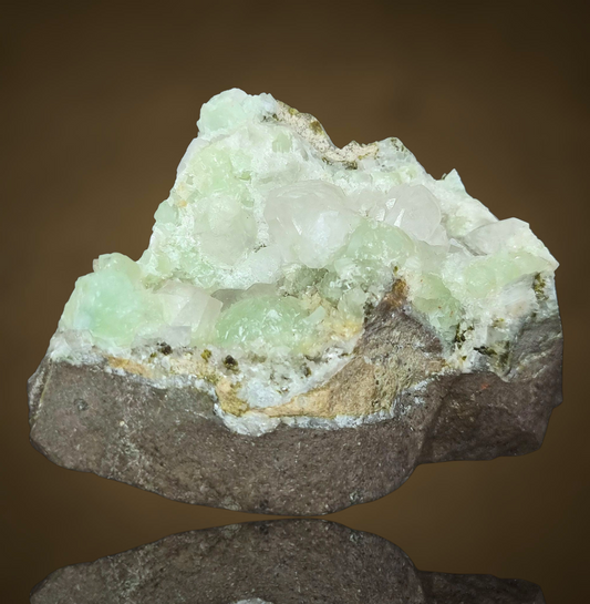 Prehnite, Calcite, Pumpellyite - Tafelkop, Namibia