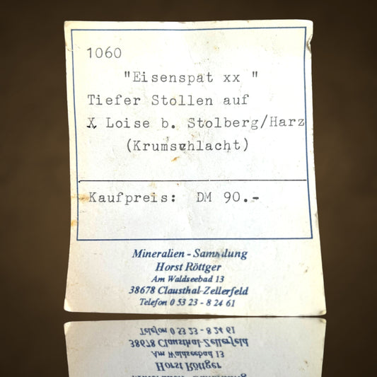 Siderit/e xx - Stolberg, Harz, Germany