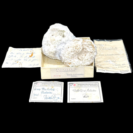 Historischer/historical Datolith in Chalcedon/y - Tirol, Italien