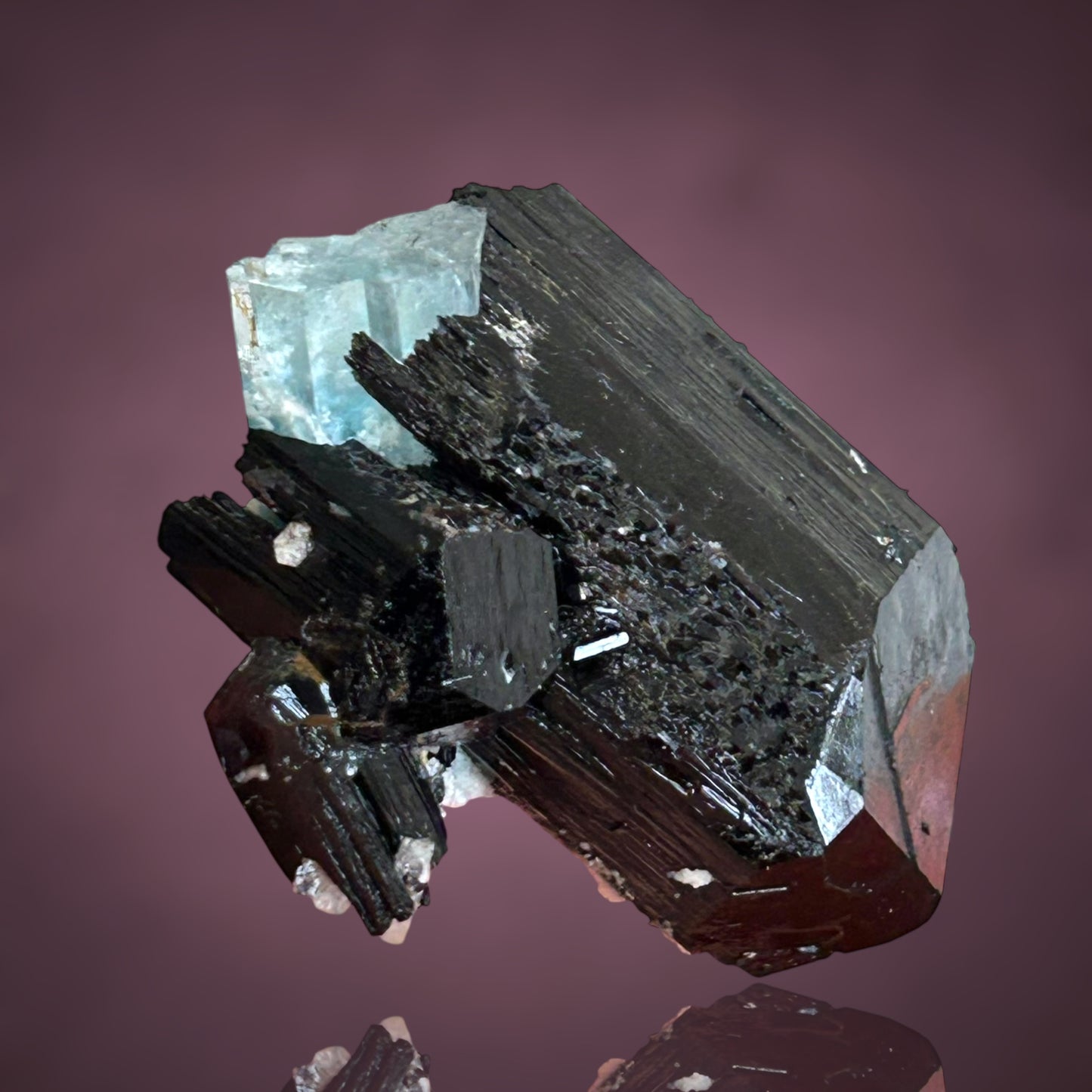 Aquamarin, Schörl-Turmalin - Erongo, Namibia