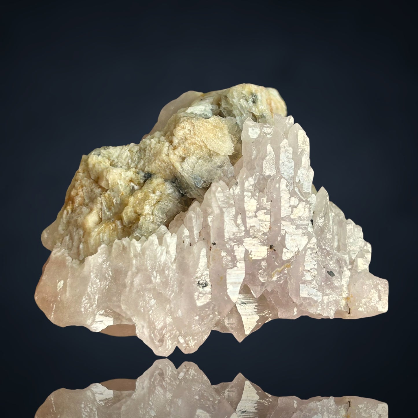 Rosenquarz Doppelender/Rose quartz DT - Brasil/ien