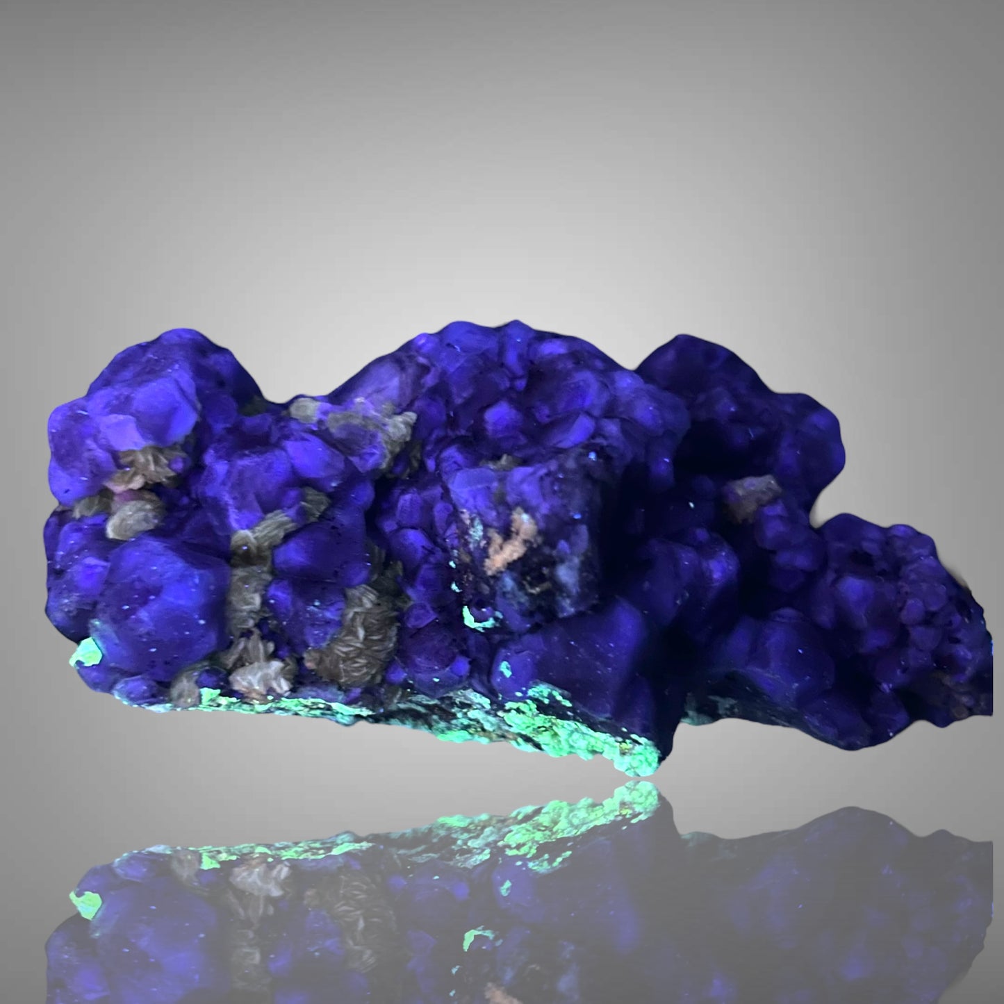 Fluorit, Zinnwaldit, Hyalit – Erongo, Namibia