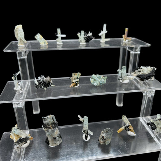 18x Aquamarin-Cluster - Erongo, Namibia