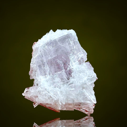 Pink Anhydrite, Hydroboracite - Kohnstein, Germany