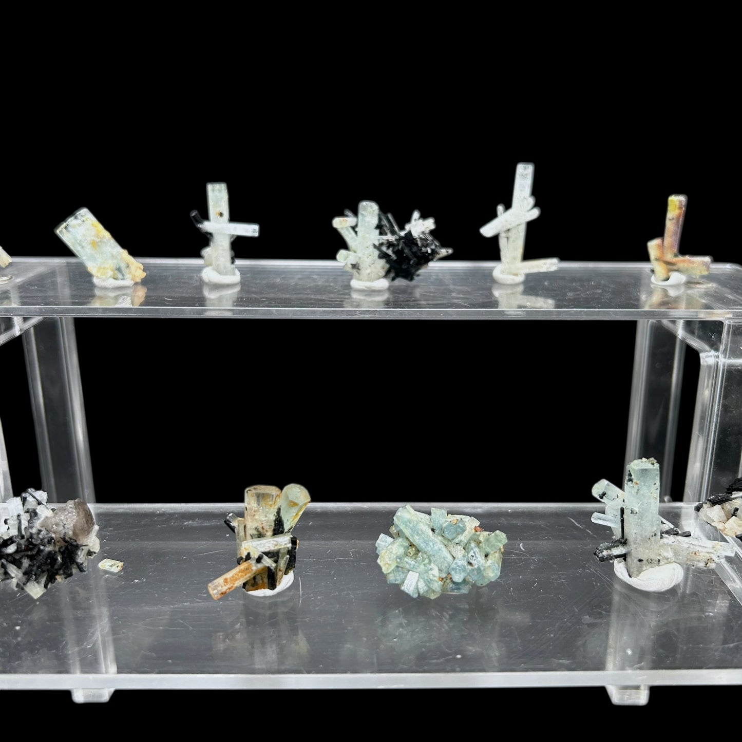 18x Aquamarin-Cluster - Erongo, Namibia