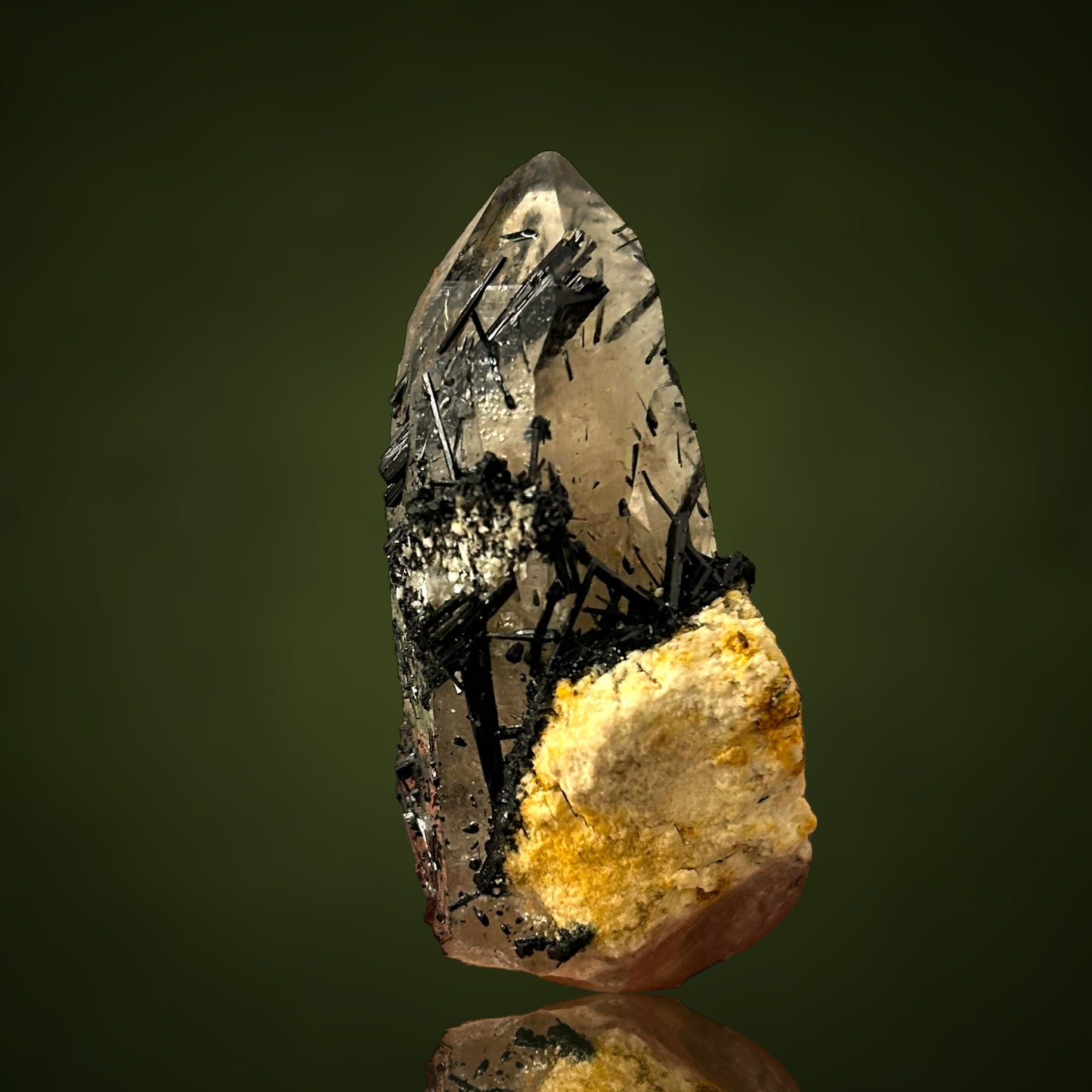 Smoky tourmaline quartz - Erongo, Namibia