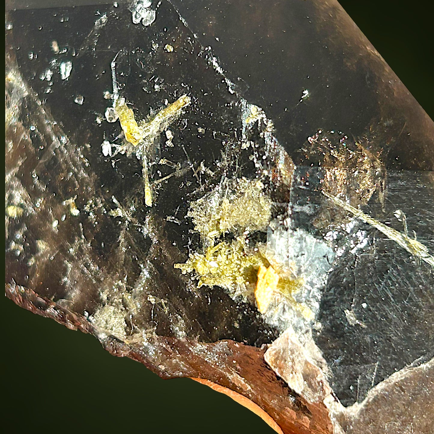 Epidot, Phantom-Rauchquarz – Striegau, Polen