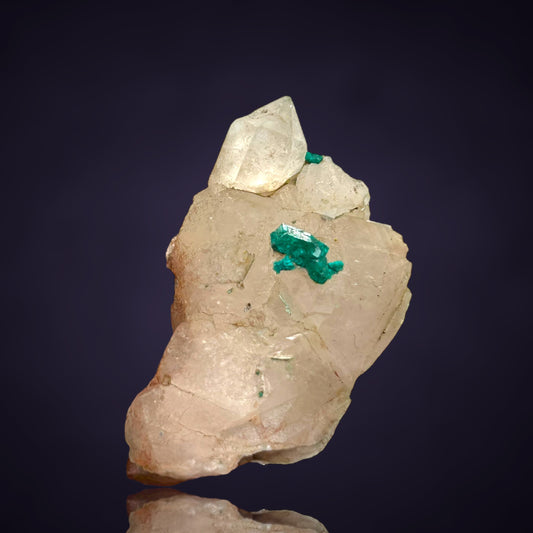 Dioptas/e auf/on Quartz - Kaokoveld, Namibia