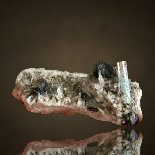Aquamarine, Phlogopite - Erongo, Namibia