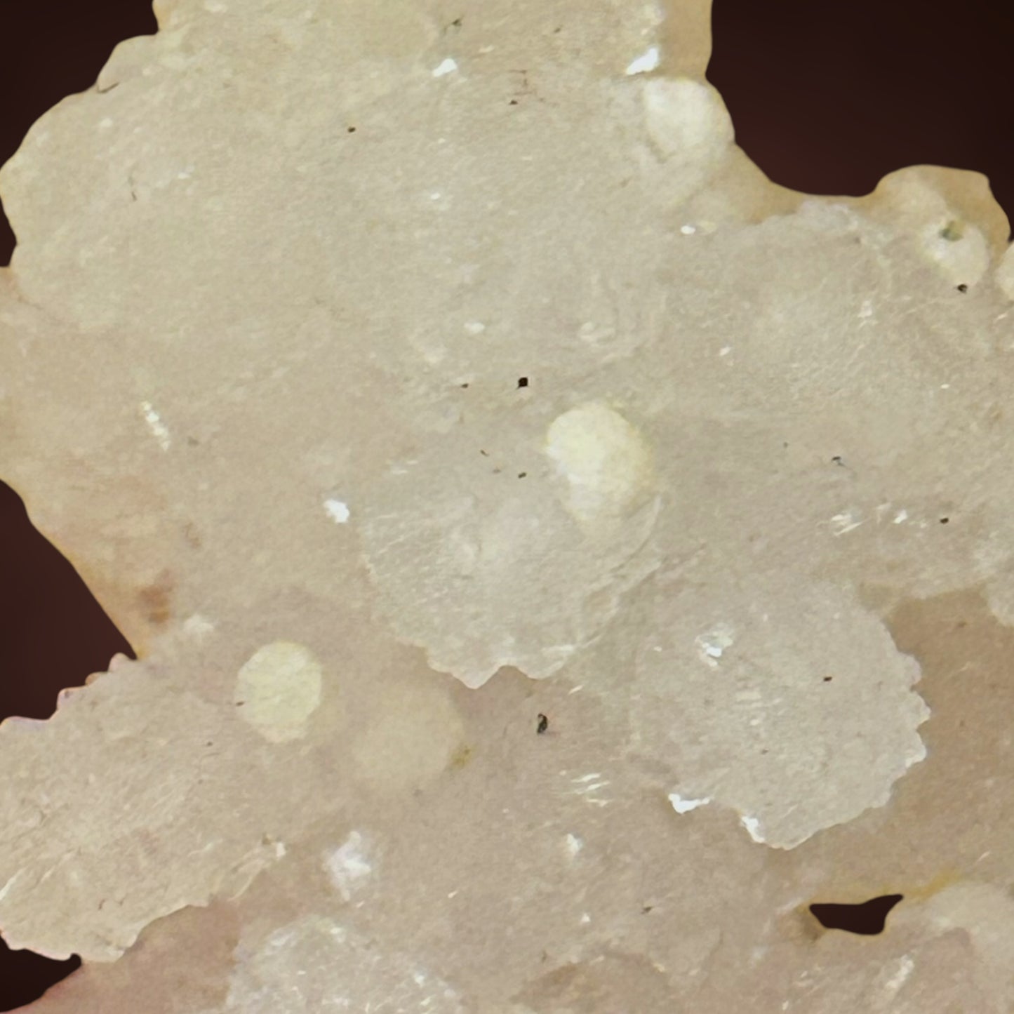 Gyrolith auf Prehnit – Maharashtra, Indien