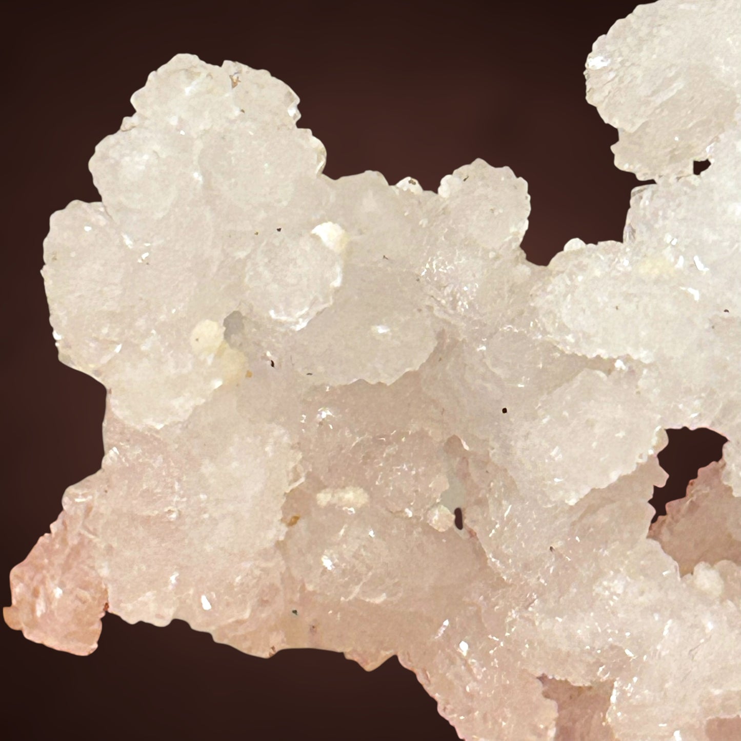 Gyrolith auf Prehnit – Maharashtra, Indien