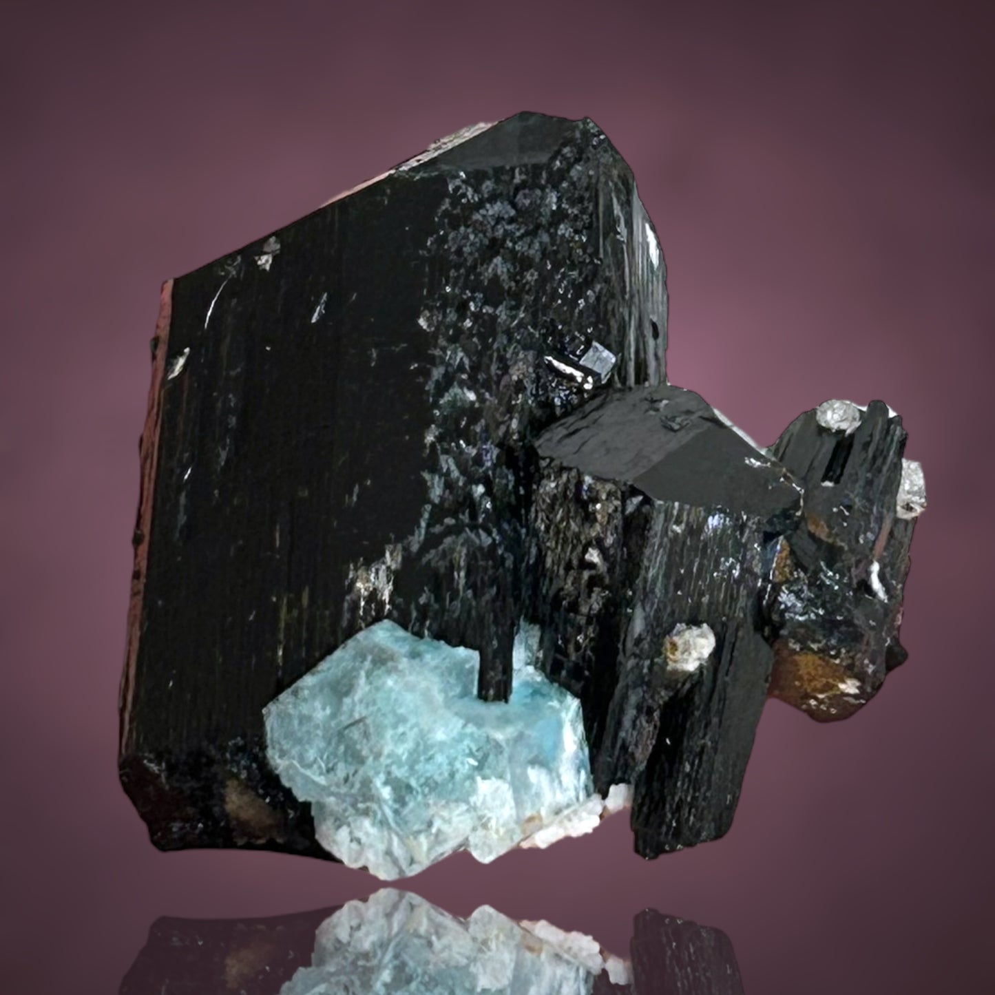 Aquamarin, Schörl-Turmalin - Erongo, Namibia