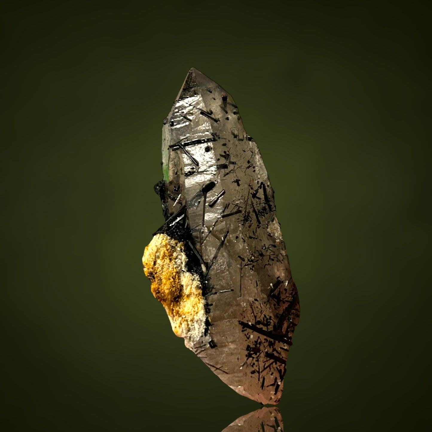 Smoky tourmaline quartz - Erongo, Namibia