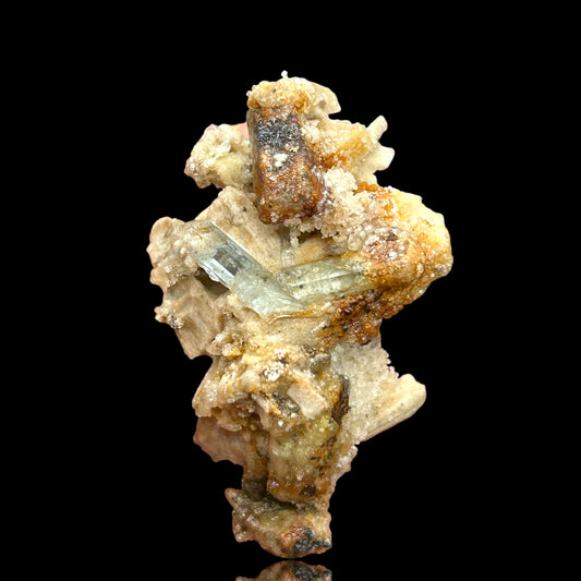 Hyalit, Aquamarin, Orthoklas - Erongo, Namibia
