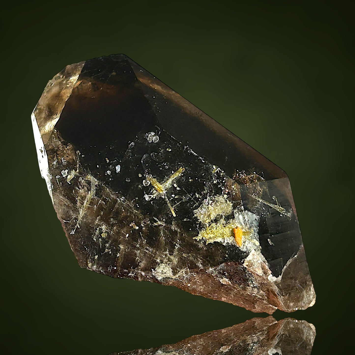 Epidot, Phantom-Rauchquarz – Striegau, Polen