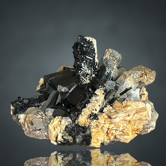Schorl, Smoky Quartz, Orthoclase - Erongo, Namibia