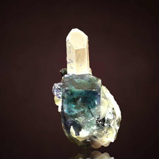 Fluorite, Quartz - Erongo, Namibia