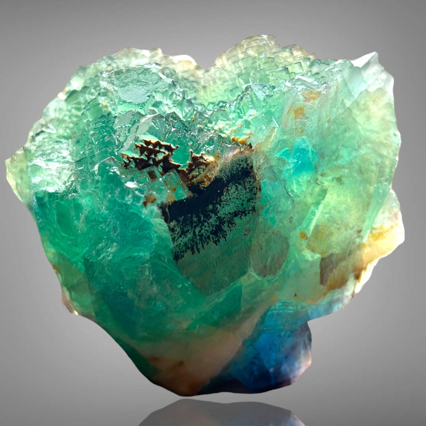 Grünblauer Fluorit - Erongo, Namibia