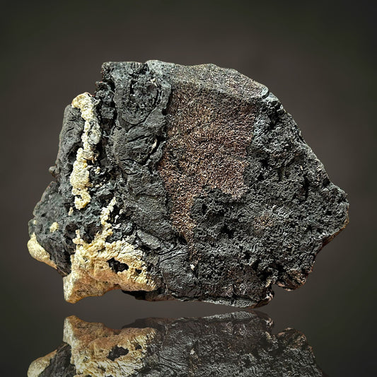 Gediegen Silber in gediegen Arsen - Erzgebirge